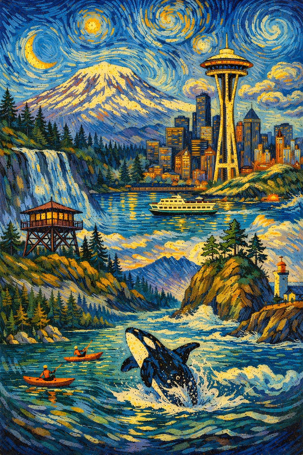 Washington — Radio Across America swirling landscapes