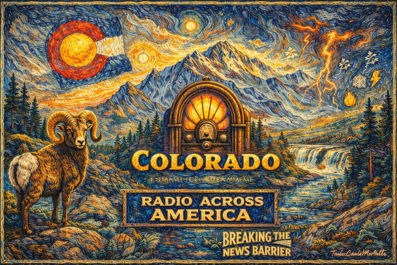 Radio Across America — Colorado (Rocky Mountains, bighorn sheep, radio signal)
